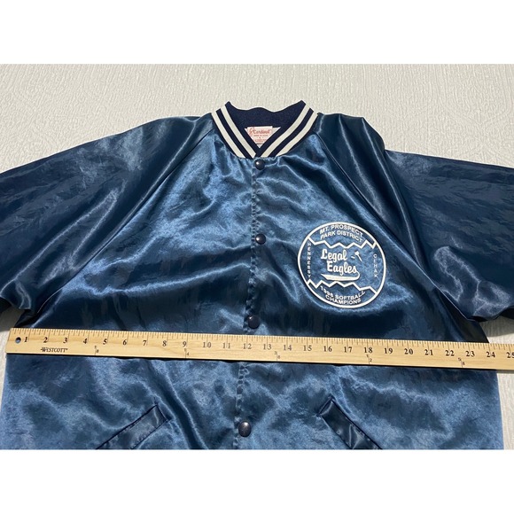 USA Cardinal Bomber Jacket‎ L 1996 Softball Champions Mt Prospect Park District - Picture 10 of 12